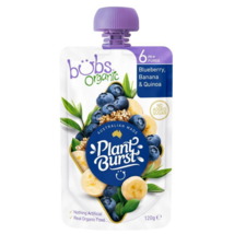 Bubs Organic Blueberry Banana &amp; Quinoa 6 Months+ 120g - £51.93 GBP