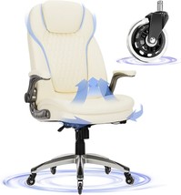 Ergonomic Desk Chair: A High Back Executive Chair With Padded Flip-Up Arms, A - £170.51 GBP