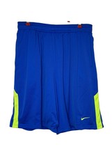 Nike Men&#39;s Shorts Dri-Fit Activewear Pockets  Drawstring Neon Blue/Yello... - £18.75 GBP