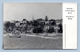 RPPC Boats on Rush Cutters Bay Sydney Australia UNP Unused Postcard H17 - £7.92 GBP