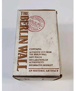 Vintage 1989 The Berlin Wall Authentic Cut Piece Artifact w COA in Origi... - $49.47