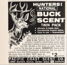 1960 Print Ad National Buck Scent for Deer Hunting Pacific Coast Garden Grove,CA - £5.18 GBP