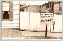 Hannibal MO RPPC Tom Sawyers Fence Real Photo Postcard V27 - $7.95