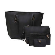top women handbag 4Pcs Litchi Pattern PU - £25.85 GBP+