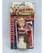 Shiny Brite Santa Night Light Christopher Radko NIP Plug In Glows Santa ... - $22.14