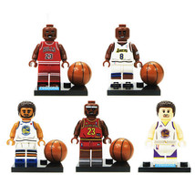 NBA Basketball Team Michael Kobe Stephen Lebron Lego Compatible Minifigure Brick - £7.98 GBP