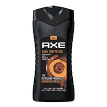 AXE Dark Temptation 3 In 1 Body, Face &amp; Hair Wash Dark Chocolate Fragran... - £23.54 GBP