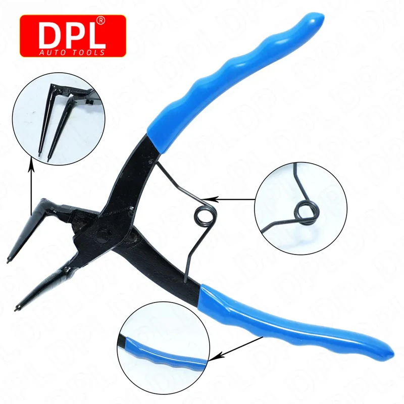 90 Degrees Bending Pliers Heavy-duty Cylinder Internal Ring Remover Retaining - £17.89 GBP