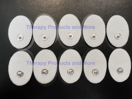 +Bonus+ Small Massage Pad Electrodes Oval Thick (20) For Pinook Digital Massager - $19.77