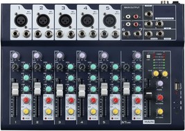 Expert Mixer: 7-Channel 2-Bus Mixer With Usb Audio Interface For Dj Stage - £68.04 GBP