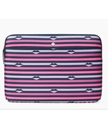 Kate Spade 15&quot; Laptop Sleeve Case Nylon Jae Lip Print Pink New - $64.98