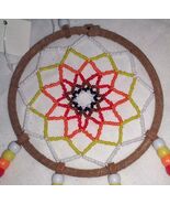 BROWN 20 INCH SEED BEAD HAND BEADED DREAM CATCHER feathers dreamcatcher ... - $17.68