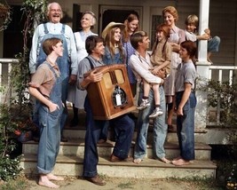 The Waltons full cast on house porch with big radio 24x30 inch Poster - $34.99