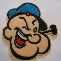 Popeye the Sailor~Embroidered Patch~3 5/8&quot; x 3 1/2&quot;~Cartoon~Iron or Sew On - £3.68 GBP