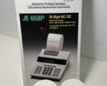 Panasonic JE-658P 10 Digit Ac DC Desk Top Calculator Extra Paper In Box - $21.37