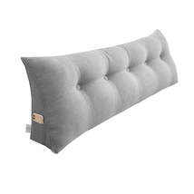 SOGA 120cm Silver Triangular Wedge Bed Pillow Headboard Backrest Bedside... - $85.90+