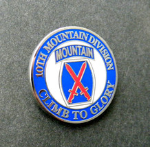 Army 10th Mountain Division Climb To Glory Lapel Hat Pin 1 Inch - £4.50 GBP