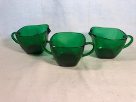 Forest Green Sugar And 2 Creamers Mint - $11.99