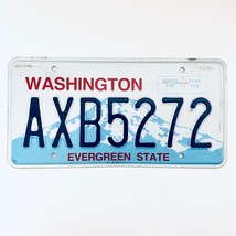  United States Washington Evergreen State Passenger License Plate AXB5272 - $205.22 MXN