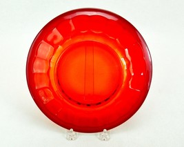 Clear Ruby Glass 8.25&quot; Salad Plate, Viking Glass Georgian Pattern, Thumb... - £11.45 GBP