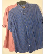 The Foundry Supply Co Lot of 2 Mens XLT Button-Down Shirts Short Sleeve - $24.30