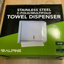 Alpine Towel Dispenser - Multifold/C-Fold - Stainless Steel W/ Brushed F... - $29.69