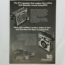 Vintage 1970&#39;s Panasonic Tech 800 Tech 1000 Portable Radio Stereo VHF Short Wave - £5.23 GBP