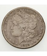 1878-CC $1 Silver Morgan Dollar in Very Good Condition, Light Gray Color - $527.16