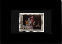 Framed Stamp Art - Collectible Postage Stamp - Painting Collected Glass ... - $7.99