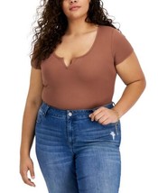 Just Polly Trendy Plus Size V-Notch Bodysuit Size 4X - £13.09 GBP