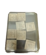 Stamp Stampin&#39; Up Rubber Stamp Set 2003 &quot;Love Notes Never Used Hearts Va... - £9.42 GBP