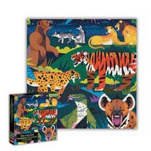 Mudpuppy Predators Illuminated 500 Piece Glow in The Dark Puzzle - £11.24 GBP