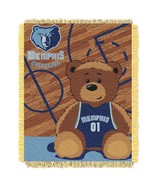 Memphis Grizzlies OFFICIAL NBA &quot;Half-Court&quot; Baby 36&quot;x 46&quot; Triple Woven T... - €30,23 EUR