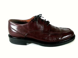 Johnston Murphy Burgundy Leather Lace Up Oxford Dress Shoe Men 10.5 M (SM3)pmg1 - £21.05 GBP
