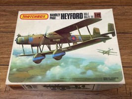 Matchbox Handley Page Heyford MKI/II/II Plastic Airplane Model Kit Vintage Cv Jd - £23.66 GBP