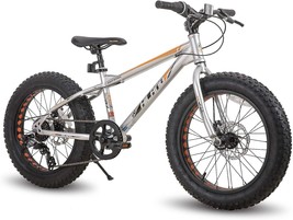 Shimano 7-Speed, Dual Disc Brakes, 20/24 Inch, Kids Mountain Bike For Bo... - £276.54 GBP