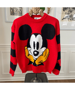 Vintage 80s Disney Mickey &amp; Co Sweater Red S - €35,84 EUR
