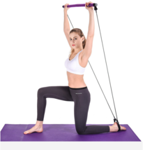Yoga Crossfit Resistance Bands Exerciser Pull Rope Portable Gym Workout Pilates - £20.26 GBP+