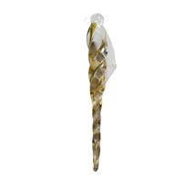 Vintage Hand Blown Glass Christmas Icicle Ornament - £11.24 GBP