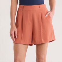 SPANX Carefree Crepe Shorts, Elastic Waist, Sedona, Size Medium, NWT - $59.00