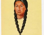 Laura Buffalo-Boy Print by M Glemby Sioux Indian Girl Standing Rock Rese... - $17.82