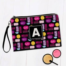 Polka Dots Pattern : Gift Makeup Bag Sweet Sixteen Party Decor Phrases Girlish C - $11.99+
