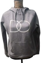 Nike Therma Fit Hoodie Women&#39;s Large Gray Just Do It Kangaroo Pouch **Mi... - $16.82