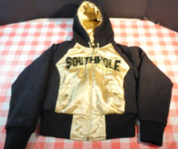 Rare South Pole Authentic Collection Gold &amp; Black Y2K Bomber Jacket Medium - £83.19 GBP