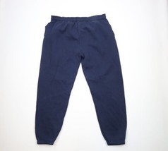 Vtg 90s Streetwear Mens 2XL Distressed Blank Heavyweight Sweatpants Jogg... - $49.45