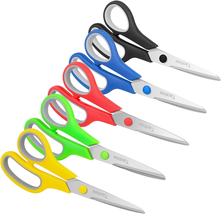 Scissors for Office,  8" Scissors All Purpose Bulk of 5-Pack, Middle Sch... - $10.43