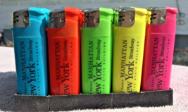 NEW YORK LOGO Electronic Disposable Lighters Adjustable Flame (50) Display - $9.90