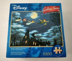 Disney Peter Pan Gallery Series Real Wood Puzzle Flying To Neverland Rare! New! - £31.93 GBP