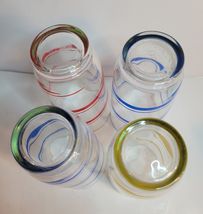 4 Swirl Iced Tea Glasses Made in Brazil image 5