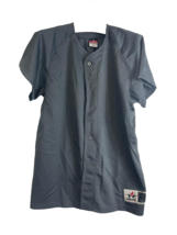 Alleson Athletic Women&#39;s Short Sleeve Baseball Jersey Gray - Large - $19.79